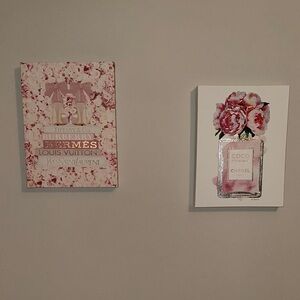 Pink Floral Wall Decor
